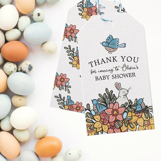 Pasen Baby shower Dank u voor cadeau Labels Cadeaulabel