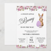 Pasen Baby Shower Kaart (Voorkant / Achterkant)