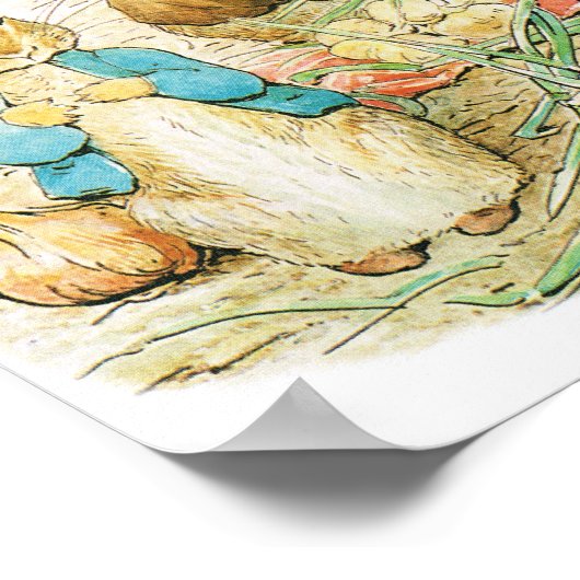 Pasen, BABY SHOWER, RABBIT-POSTER, NURSERIE Poster (Hoek)