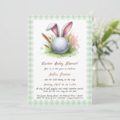 Pasen Baby Shower Uitnodiging (Staand voorkant)