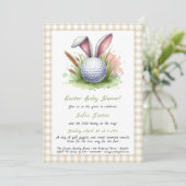 Pasen Baby Shower Uitnodiging (Staand voorkant)
