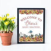 Pasen Baby shower Welkomstbord Tafel Poster