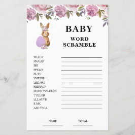 Pasen Baby Shower Woordzoek Game