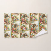 Pasen Badkamer Decor Konijnenkonijn Handdoek (Handdoek)