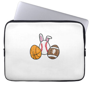 Pasen Ballen Basketbal Honkbal Voetbal Jongens Kin Laptop Sleeve