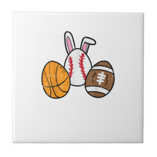 Pasen Ballen Basketbal Honkbal Voetbal Jongens Kin Tegeltje
