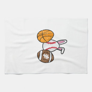 Pasen Ballen Basketbal Honkbal Voetbal Jongens Kin Theedoek