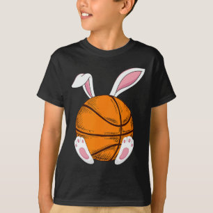 Pasen Basketbal Konijn Konijn Bunny Gelukkig Pasen T-shirt