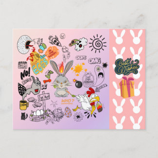 Pasen, beste wensen voor je familie en vrienden feestdagenkaart