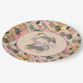 Pasen Bilby en Australian Flowers Happy Paast Papieren Bordje (Gekanteld)