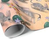 Pasen Bilby en Australische bloemen Cadeaupapier (Rol Hoek)
