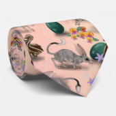 Pasen Bilby en Australische bloemen Stropdas (Opgerold)