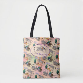 Pasen Bilby en Australische bloemen Tote Bag