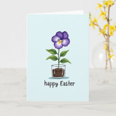 Pasen Bloem Kaart (Gele Bloem)