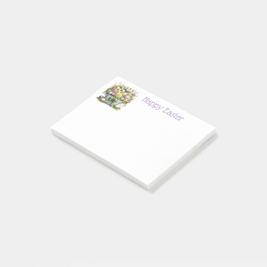 Pasen Bloemen Basket Opmerkingen Post-it® Notes (Schuin)