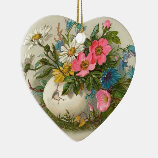 Pasen bloemen  Floral Kunst Keramisch Ornament (Rechts)