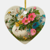 Pasen bloemen  Floral Kunst Keramisch Ornament (Voorkant)