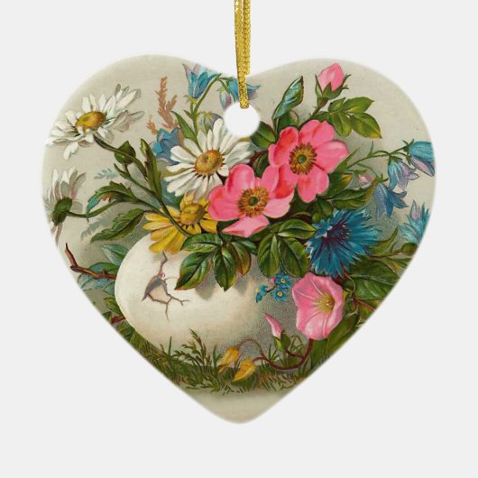 Pasen bloemen Floral Kunst Keramisch Ornament (Voorkant)