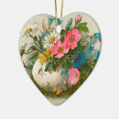 Pasen bloemen Floral Kunst Keramisch Ornament (Links)