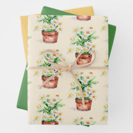 Pasen Bloemen: Floral Wrapping Papier Inpakpapier Vel
