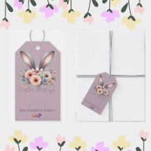 Pasen Bloemen Konijnenkonijn oren familienaam Paar