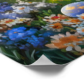 Pasen Bloemen Tuin Muur Art Poster (Hoek)