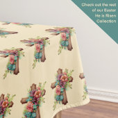 Pasen Bloemen Waterverf Cross Pattern Tafelkleed
