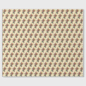 Pasen Bloemen Waterverf Kruis Cadeaupapier (Vlak)