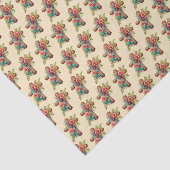 Pasen Bloemen Waterverf Kruis Tissuepapier (Detail)