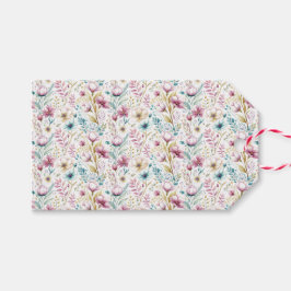 Pasen Bloementuin Inpakpapier Set Cadeaulabel