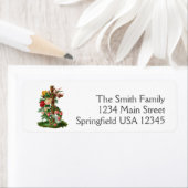 Pasen Bloemkruis Religieus retouradres Label (Insitu)