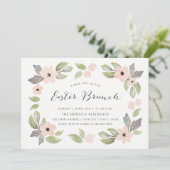 Pasen Blossom Brunch Uitnodiging (Staand voorkant)