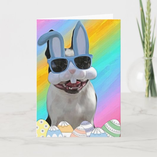 Pasen Boston 1 Feestdagen Kaart (Voorkant)