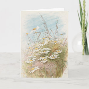 "Pasen brengt de ontluikende lente" Kaart