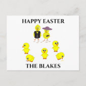 Pasen briefkaart gepersonaliseerd. (Voorkant)