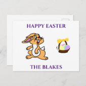 Pasen briefkaart gepersonaliseerd. (Voorkant / Achterkant)