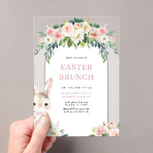 Pasen Brunch Acryl uitnodiging