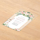 Pasen Brunch Acryl uitnodiging (Laagn)