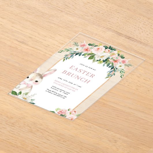 Pasen Brunch Acryl uitnodiging (Laagn)