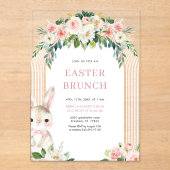 Pasen Brunch Acryl uitnodiging (Voorkant)