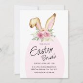 Pasen Brunch Bunny Uitnodiging (Voorkant)