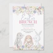 Pasen Brunch Bunny Uitnodiging (Voorkant)