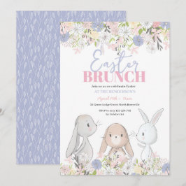 Pasen Brunch Bunny Uitnodiging
