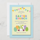 Pasen Brunch Bunny Uitnodiging (Voorkant)