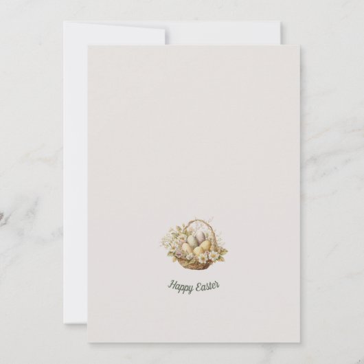 Pasen Brunch Bunny Uitnodiging (Achterkant)