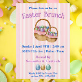 Pasen Brunch Egg Basket Feestdagenkaart