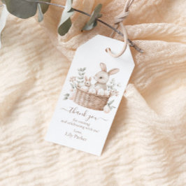 Pasen Brunch Egg Hunt Bunny Basket Dank u Cadeaulabel