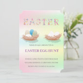 Pasen Brunch Egg Hunt Kaart (Staand voorkant)