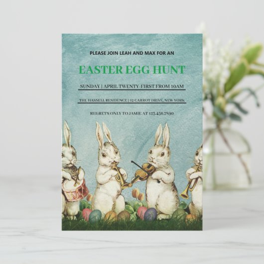 Pasen Brunch Egg Hunt Kaart (Staand voorkant)