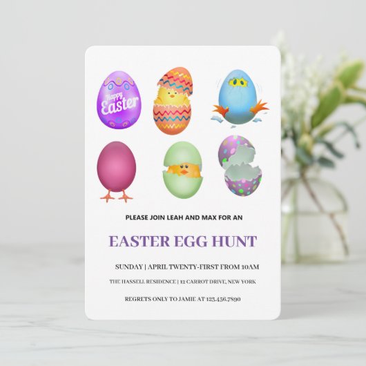 Pasen Brunch Egg Hunt Kaart (Staand voorkant)